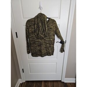 Jones New York Signature Space-Dye Knit Sweater with Matching Scarf